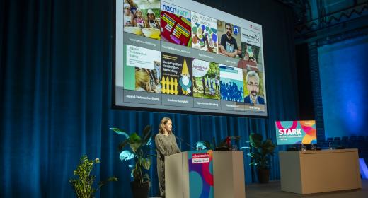 Luise Will, GF DSV, stellt die Finalisten vor